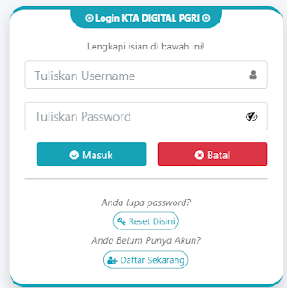 Register PGRI Pangandaran - Persatuan Guru Republik Indonesia Cabang Pangandaran